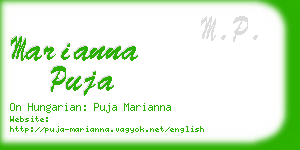 marianna puja business card